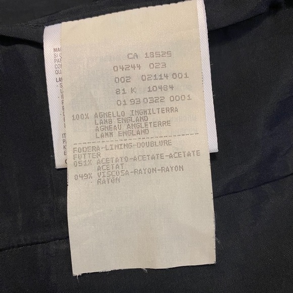 🔹EMPORIO ARMANI🔹EXCELLENT CONDITION • Authentic • England lamb leather. - Picture 11 of 14